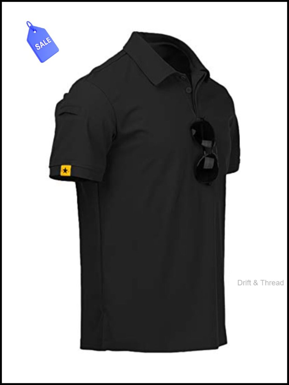 Men's Moisture Wicking Athletic Polo Shirt Short Sleeve